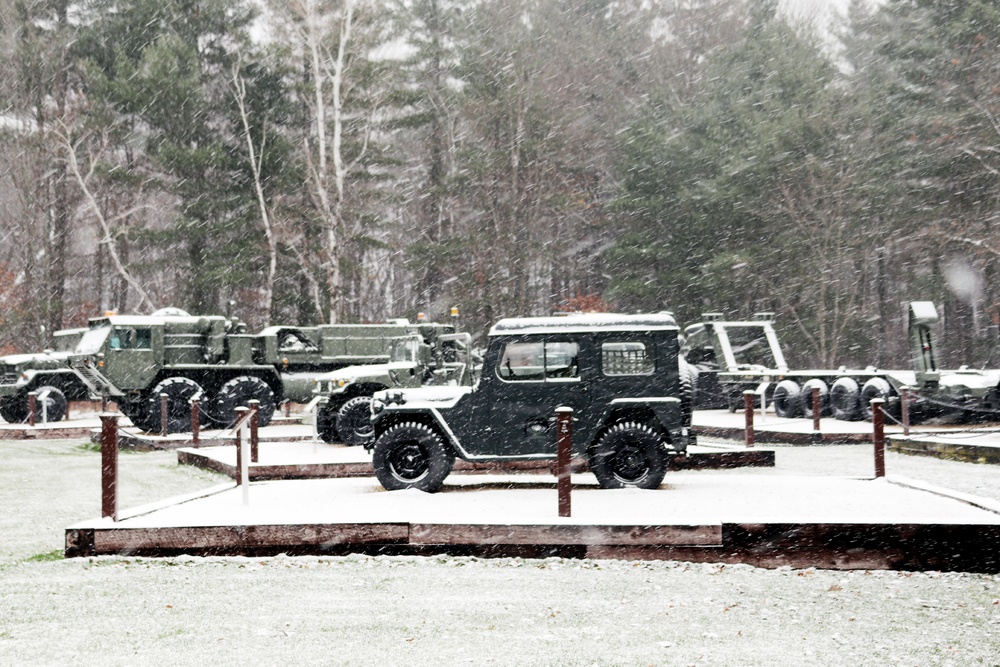 Fort McCoy's Equipment Park in Historic Commemorative Area