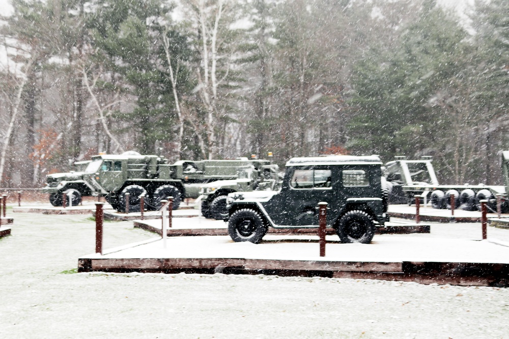 Fort McCoy's Equipment Park in Historic Commemorative Area