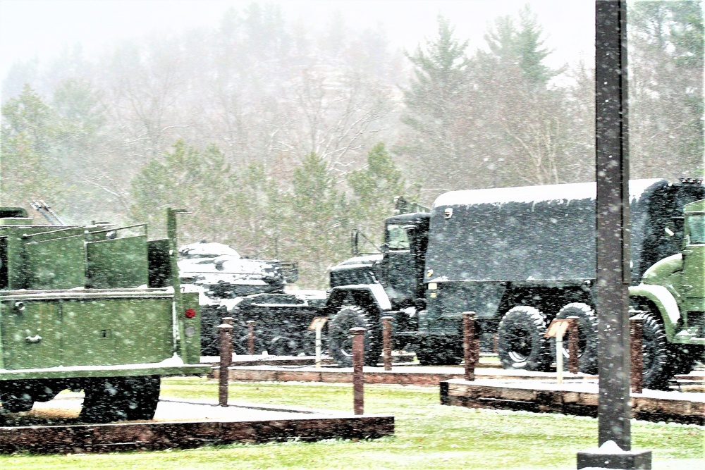 Fort McCoy's Equipment Park in Historic Commemorative Area