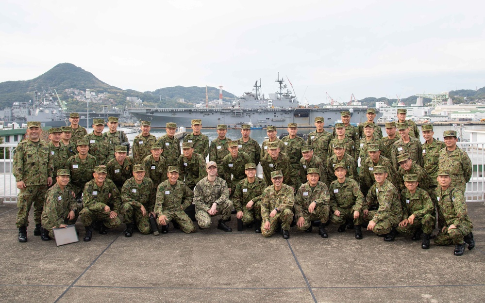 JGSDF 5th Sgt. Training Unit's Command Sgt. Maj Course Visits CFAS