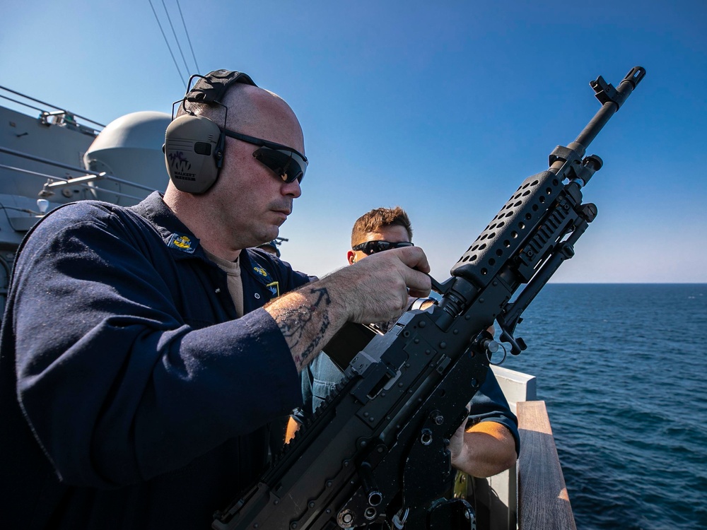 USS Delbert D. Black Conducts Live-Fire Weapons Qualification Shoot