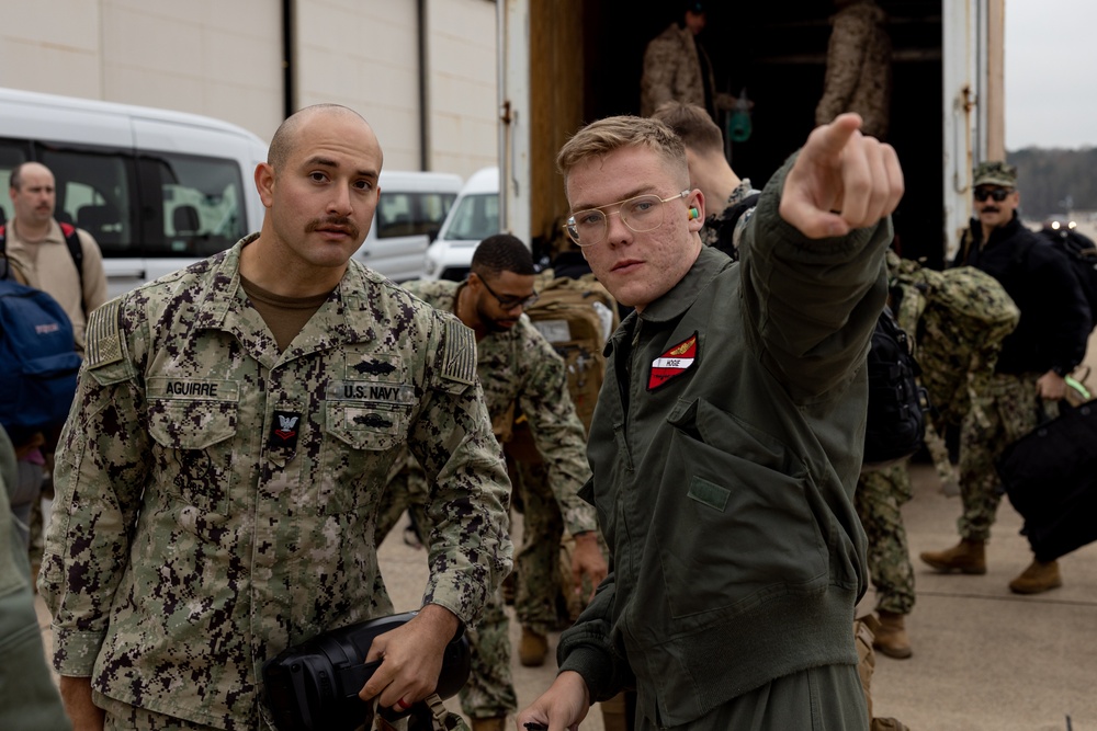 U.S. Marines work with U.S. Navy SEALs