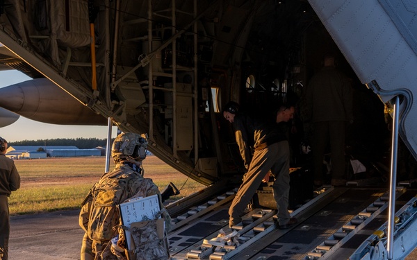 U.S. Marines work with U.S. Navy SEALs