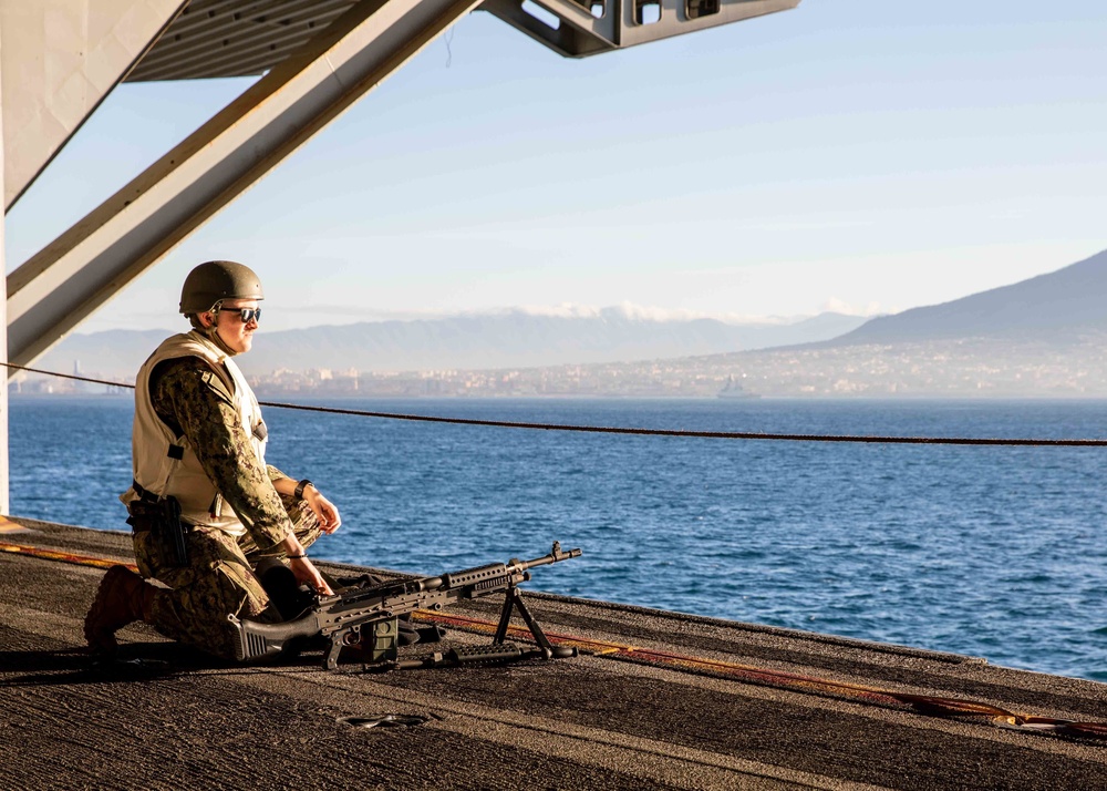 Daily operations aboard USS George H.W. Bush (CVN 77)