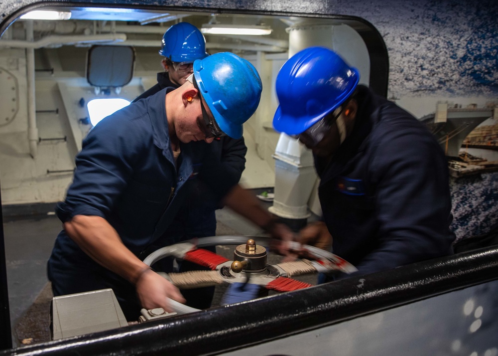 Daily operations aboard USS George H.W. Bush (CVN 77)