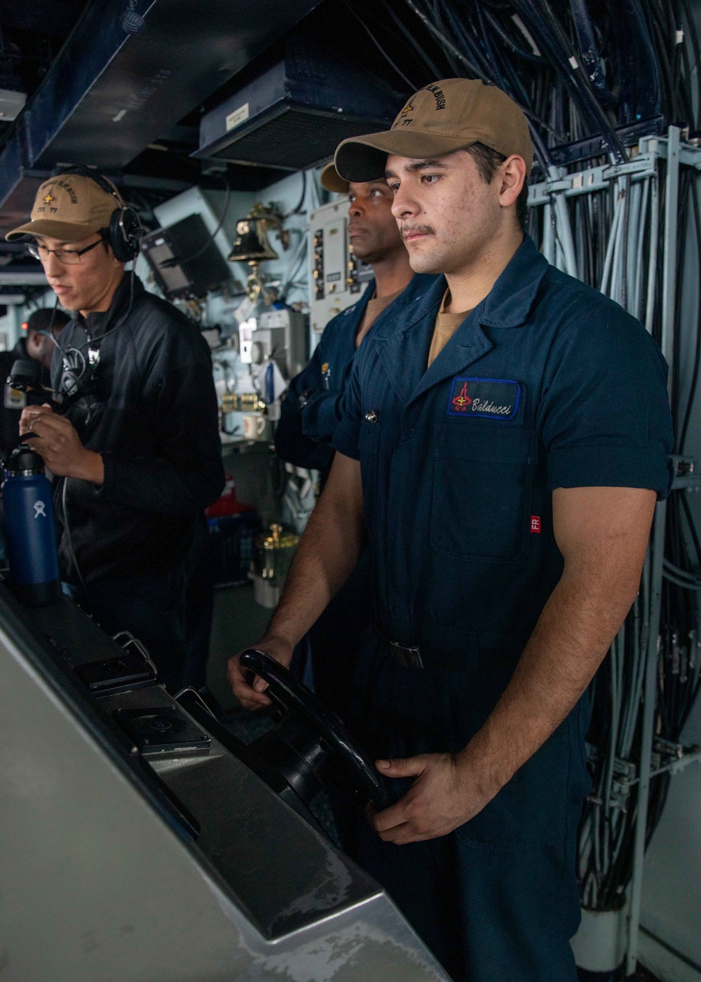 Daily operations aboard USS George H.W. Bush (CVN 77)