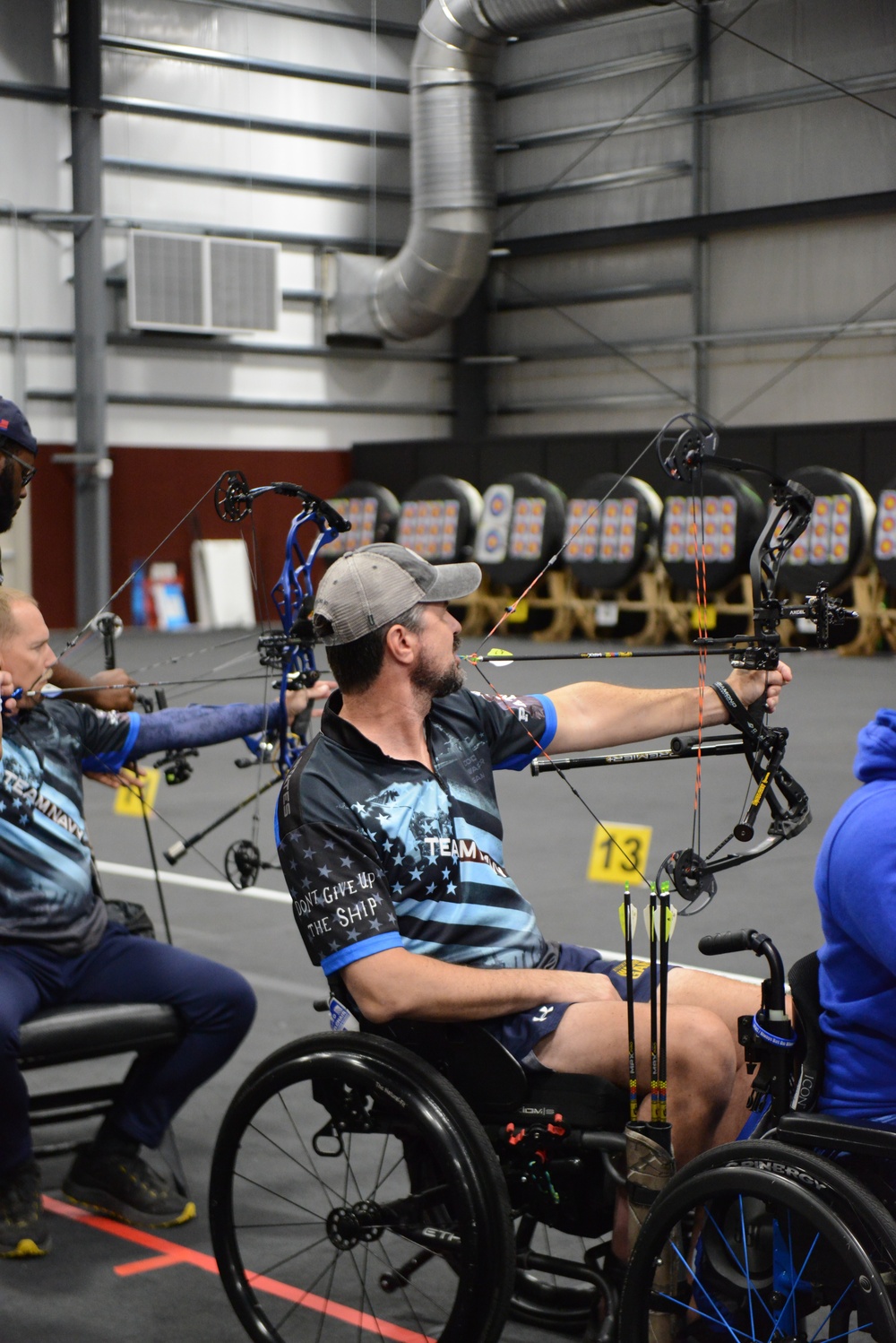 CDR (Ret.) Anthony 'Tony' Jungblut in archery at the 2022 Warrior Games