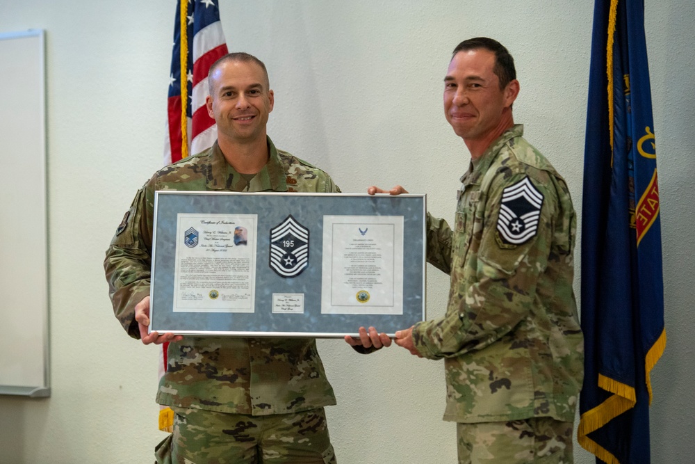 Senior Master Sgt Harvey Williams Promotes to Chief