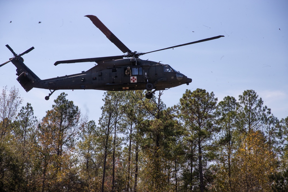Alabama National Guard Soldiers and Airmen conduct realistic CASEVAC training