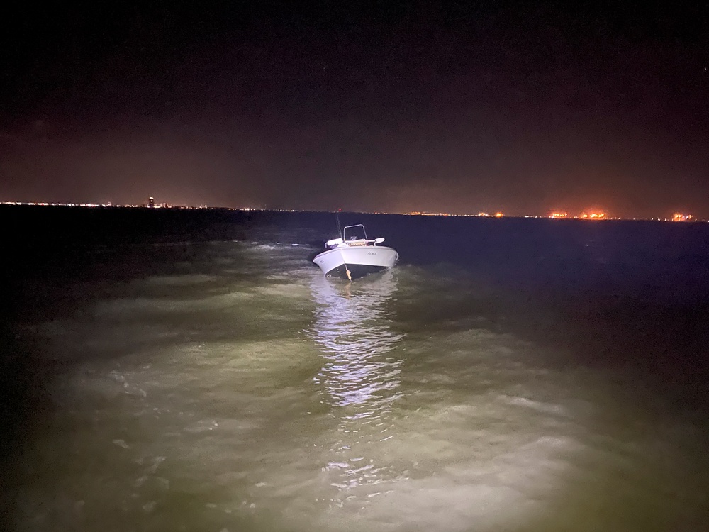 Coast Guard rescues man following boating accident near Galveston, Texas