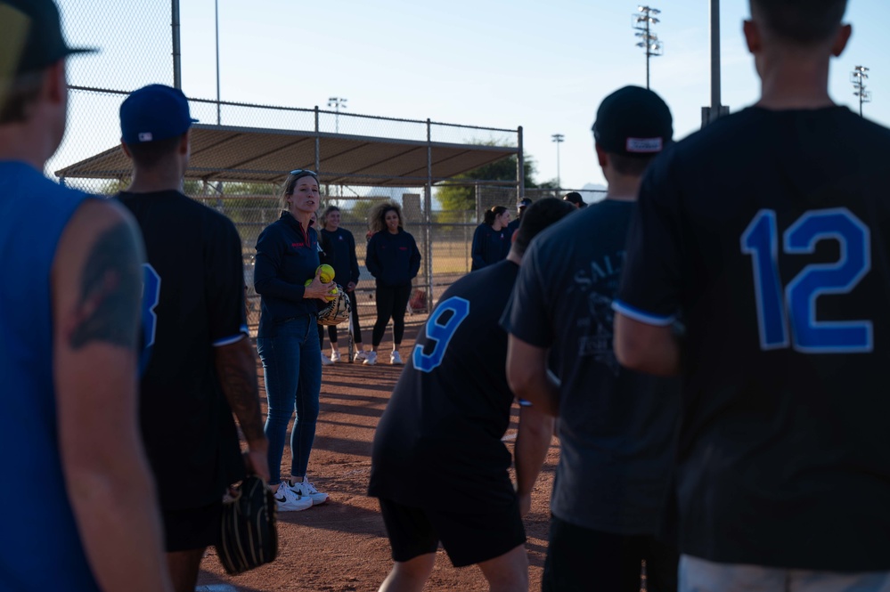 55th RGS vs U of A Softball Team