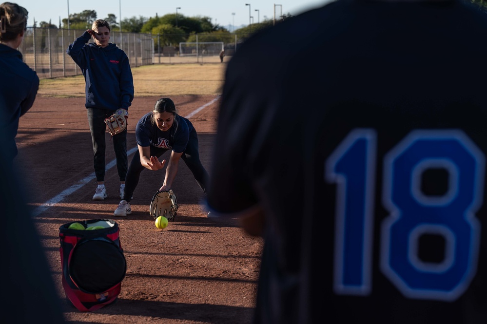 55th RGS vs U of A Softball Team