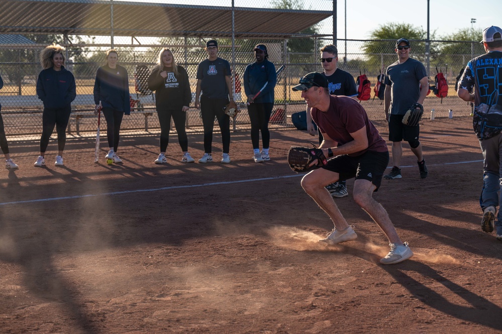 55th RGS vs U of A Softball Team