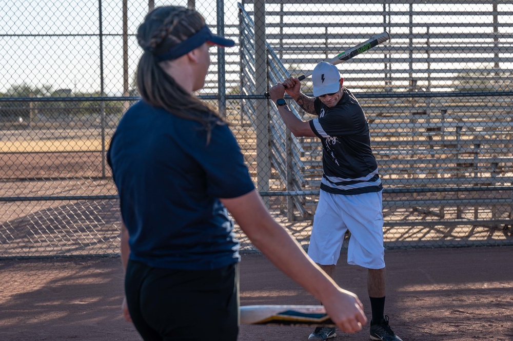 55th RGS vs U of A Softball Team