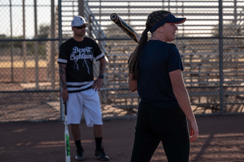 55th RGS vs U of A Softball Team