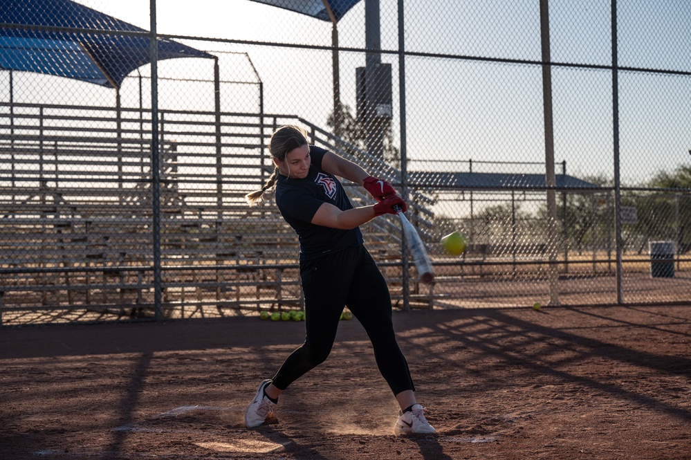 55th RGS vs U of A Softball Team