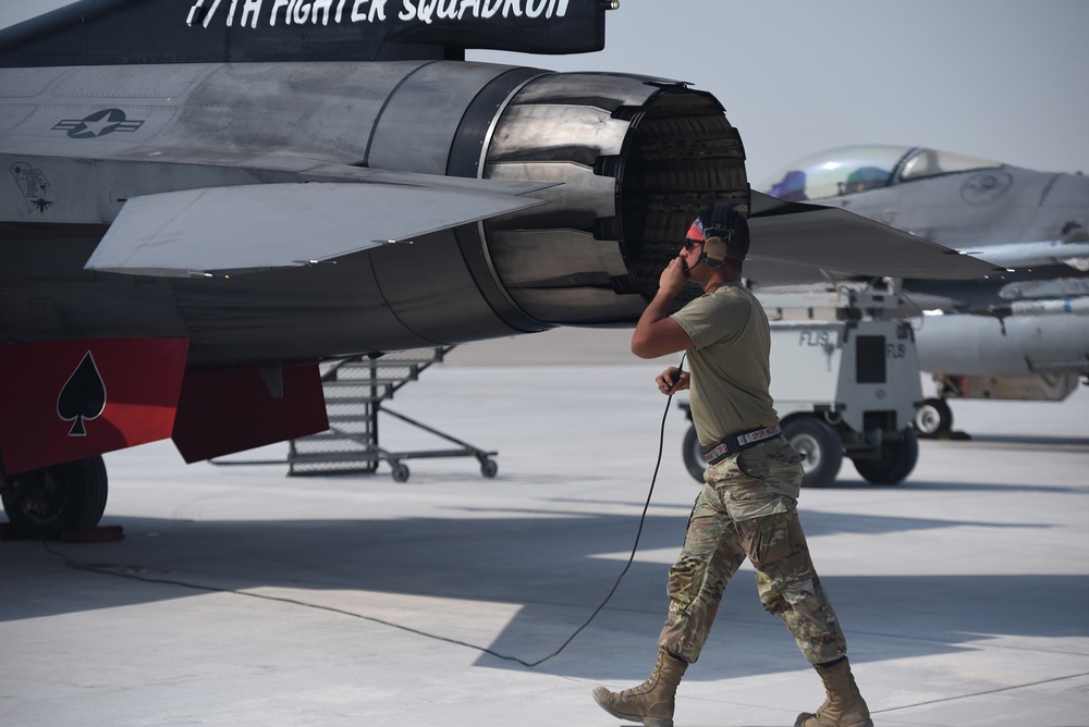 380th AEW Hosts Exercise Iron Falcon