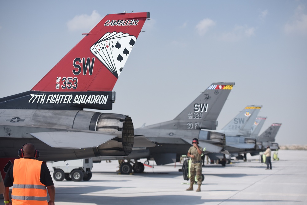 380th AEW Hosts Exercise Iron Falcon