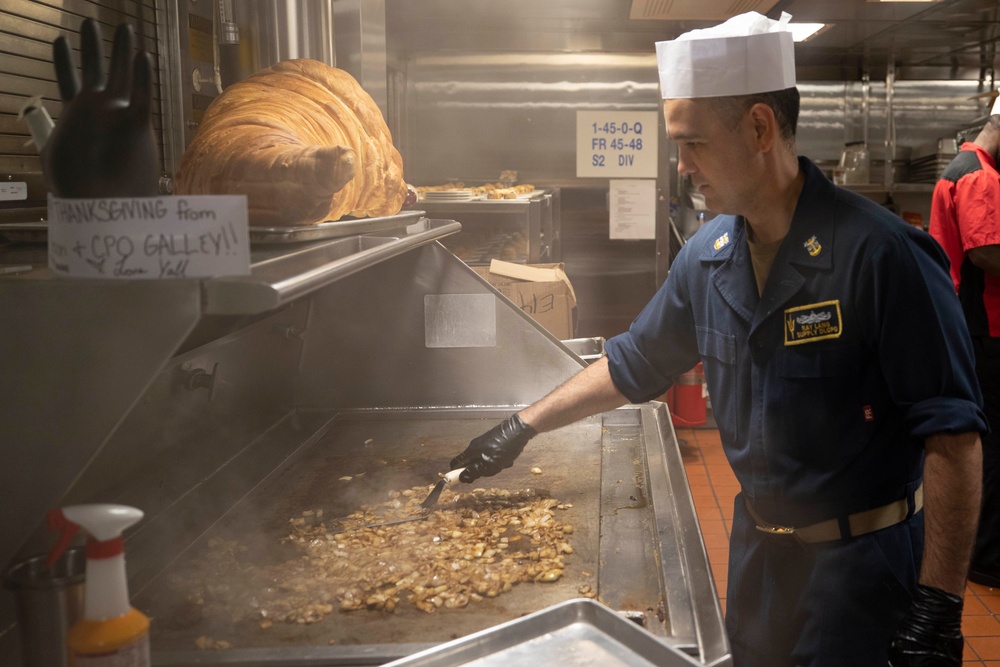 USS Tripoli Thanksgiving Preparation