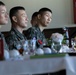 U.S. Marines of Marine Air Control Group 18 meet with Marines of Republic of Korea