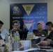 U.S. Marines of Marine Air Control Group 18 meet with Marines of Republic of Korea