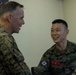 U.S. Marines of Marine Air Control Group 18 meet with Marines of Republic of Korea