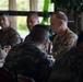 U.S. Marines of Marine Air Control Group 18 meet with Marines of Republic of Korea