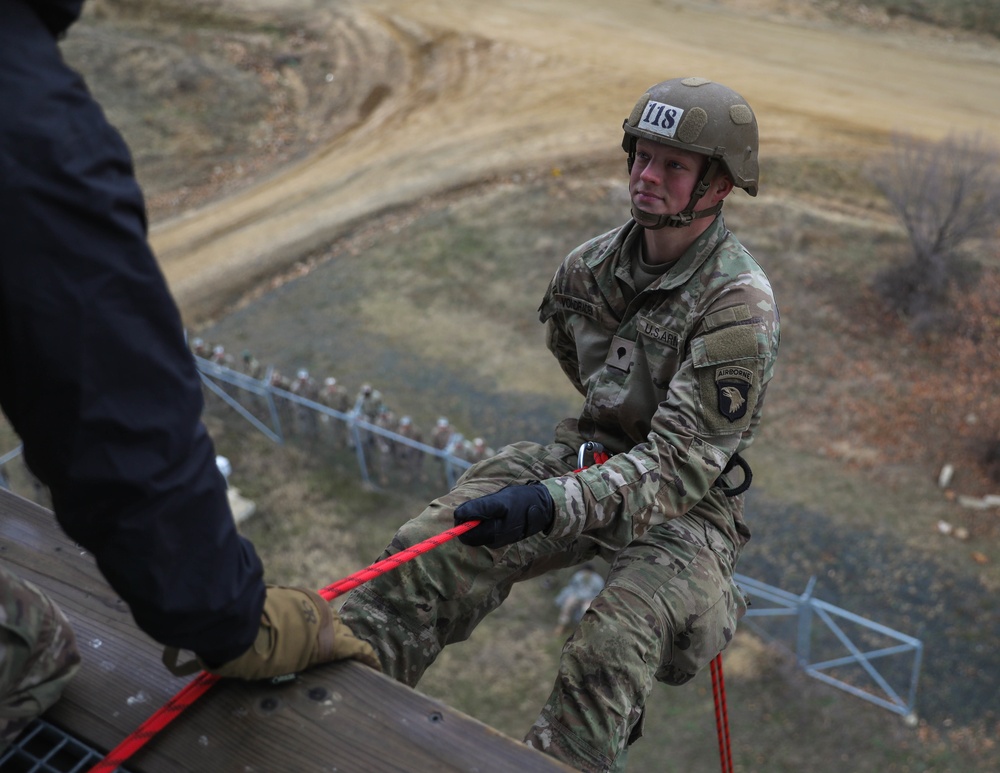 Air Assault School Rappeling tower in Romania