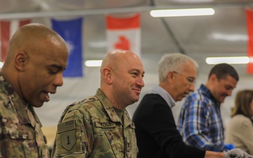 1ID Celebrates Thanksgiving in Latvia