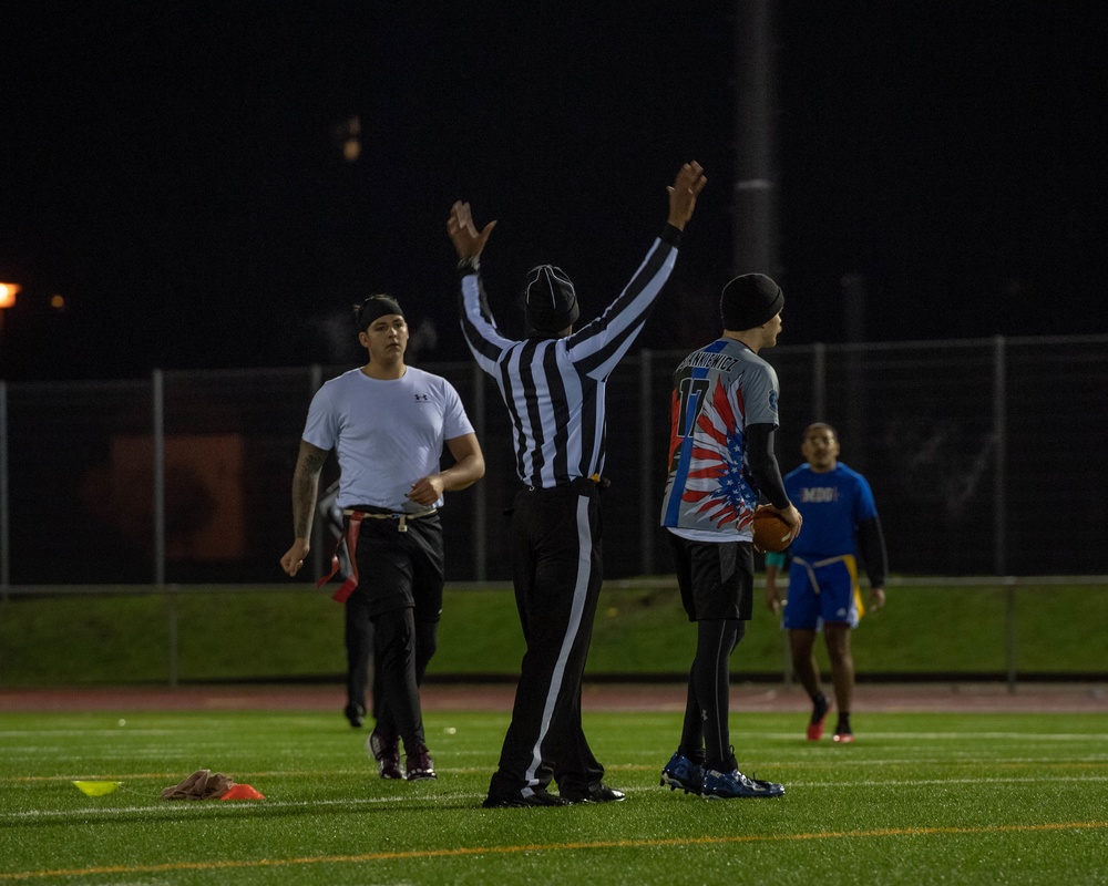 86th MDG takes out the 569th USFPS in flag football championship