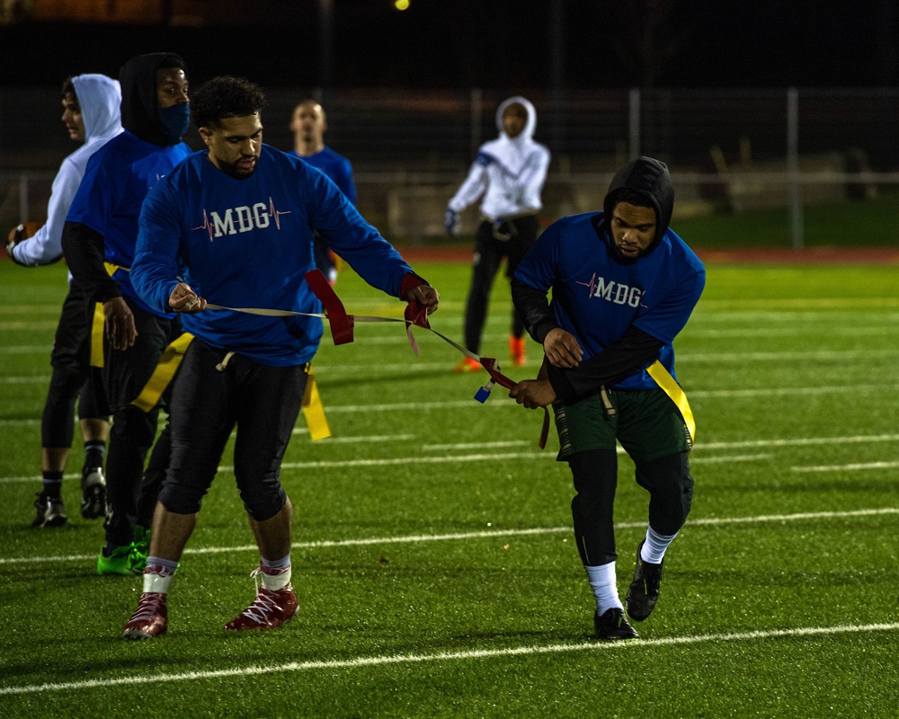 86th MDG takes out the 569th USFPS in flag football championship