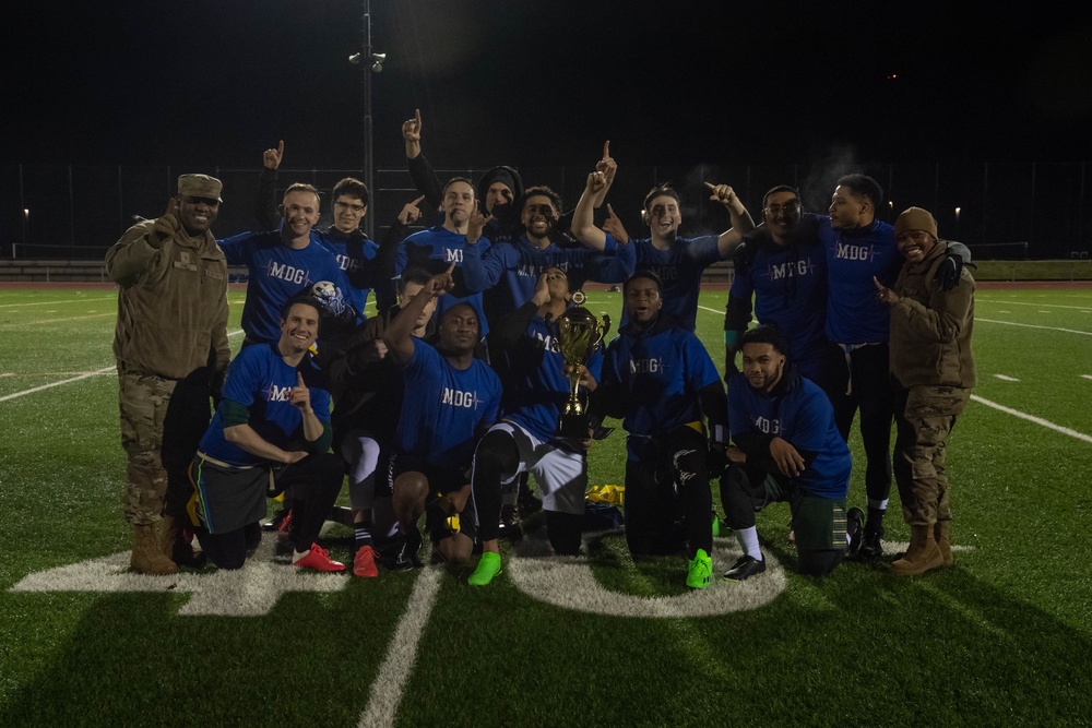 86th MDG takes out the 569th USFPS in flag football championship