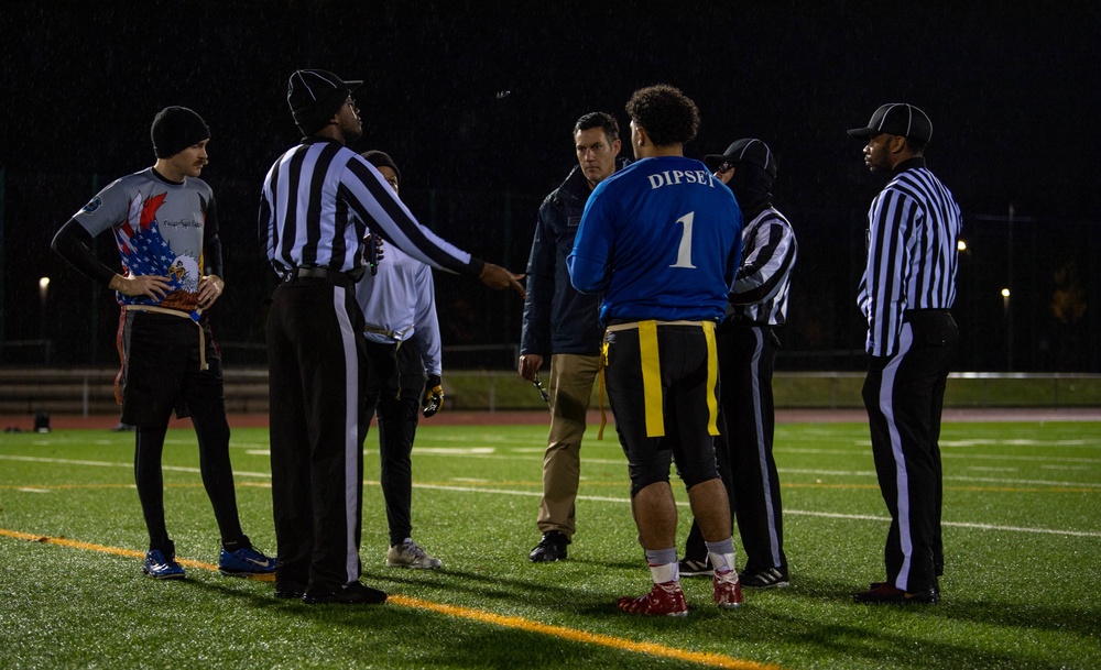 Intramural Flag Football Championship: medical vs security forces