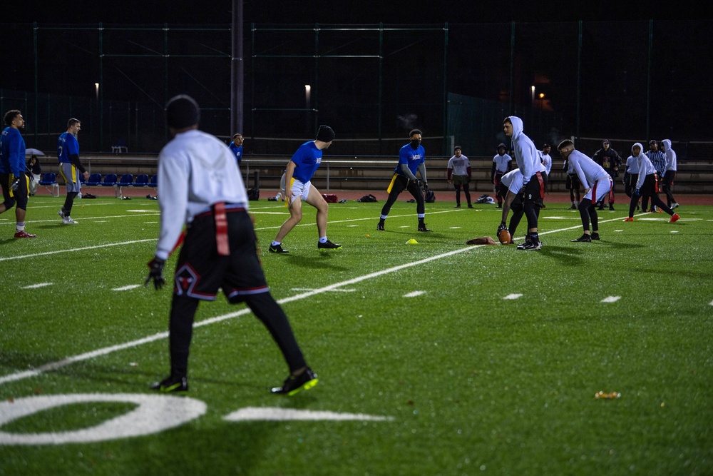 Intramural Flag Football Championship: medical vs security forces