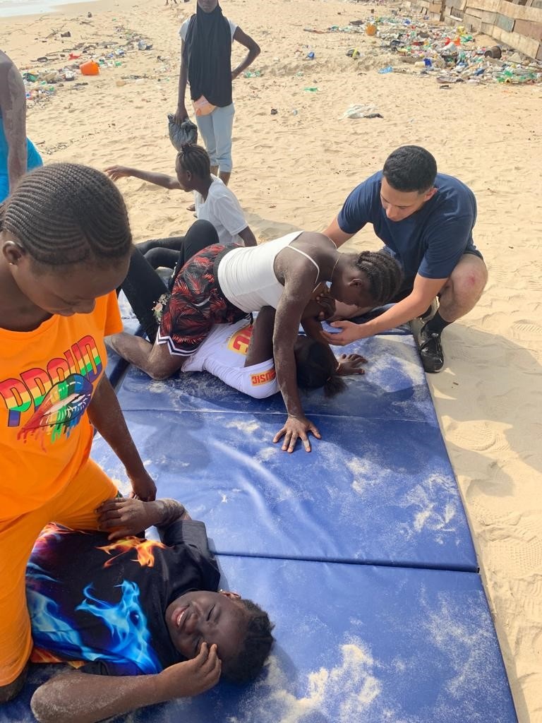 MSGs teach young women self-defense tactics in Sierra Leone