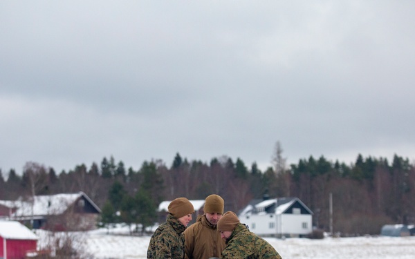 U.S. Marines with Combat Logistics 6 Conduct an Aerial Delivery with Finnish KASA 295 Aircraft
