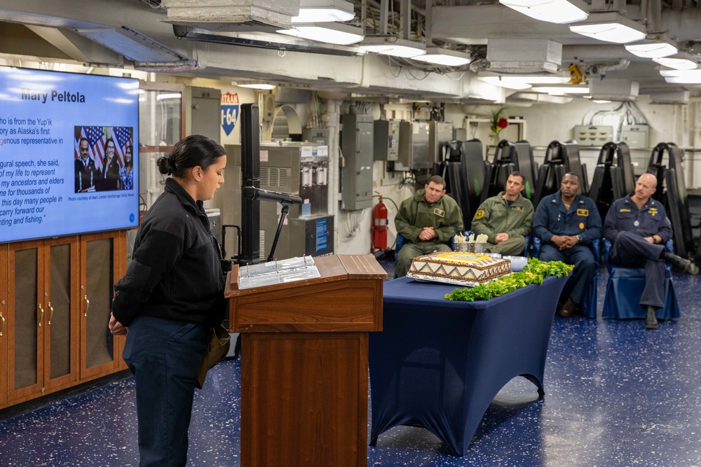 USS Bataan Celebrates Native American Heritage Month