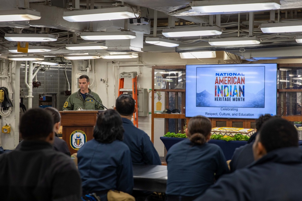 USS Bataan Celebrates Native American Heritage Month