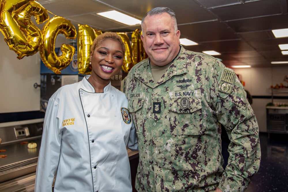 Boxer Thanksgiving Meal with Vice Adm. Kitchener