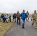 Maj Barber Leads Elementary School to view the Grey Eagle