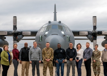 Caterpillar's Armed Forces Support Network tours Peoria's 182nd Airlift Wing Nov. 29, 2022