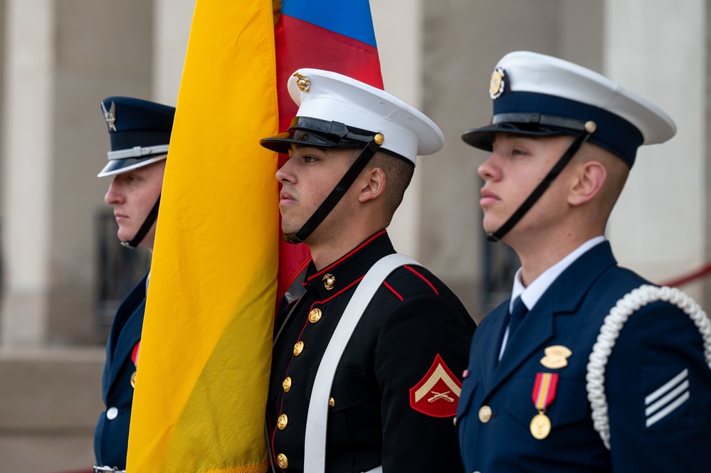 SECDEF Hosts Bilateral Engagement with Colombian Minister of National Defense