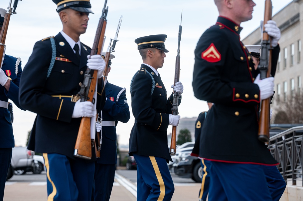 SECDEF Hosts Bilateral Engagement with Colombian Minister of National Defense