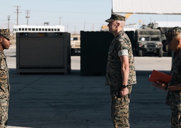 Cannoneer stationed at MCAGCC awarded for saving people involved in a vehicle rollover