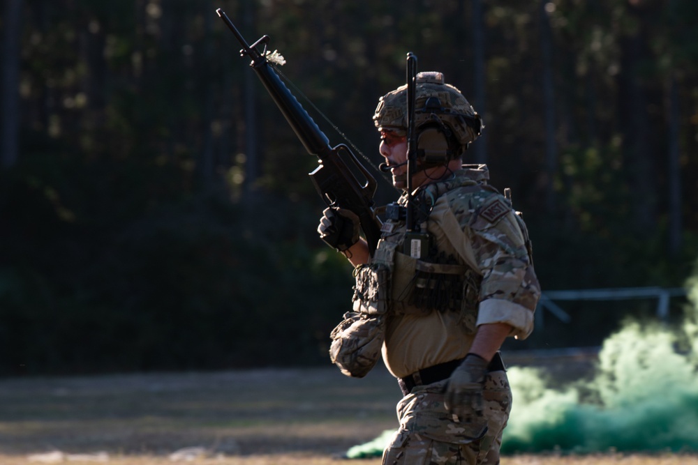 Headquarters U.S. Air Force leadership visits with Hurlburt MST