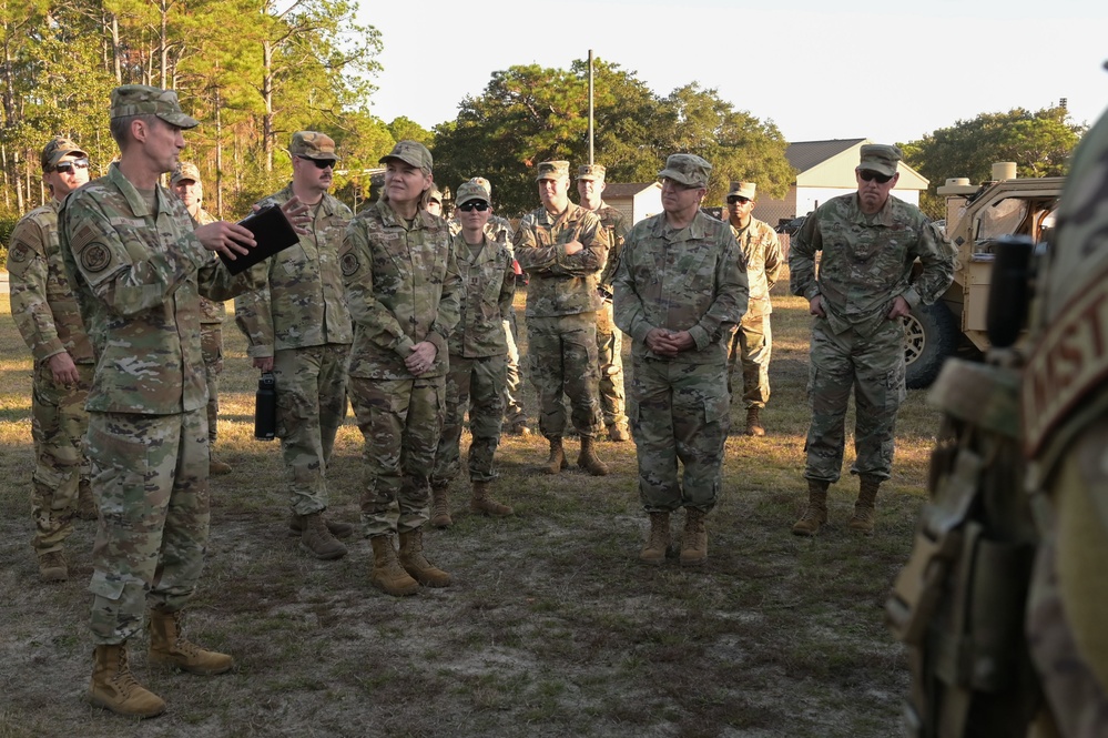 Headquarters U.S. Air Force leadership visits with Hurlburt MST