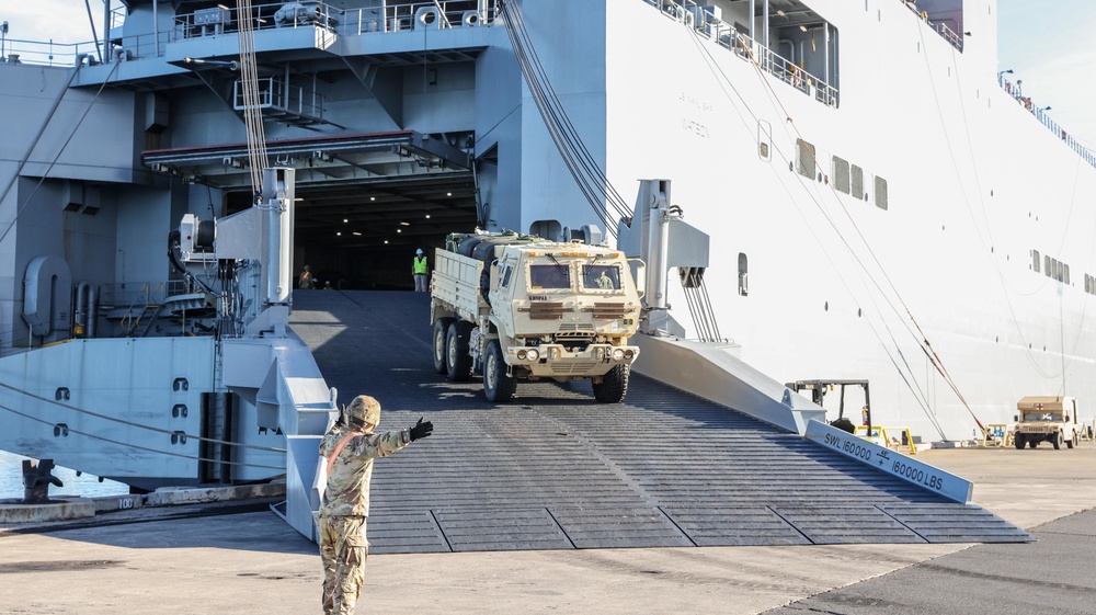 Military vehicles and containers download as part of the APS-3 from the U.S. Naval Ship Watson.