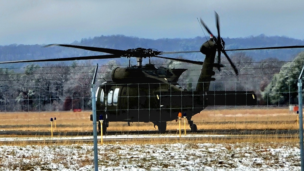 November 2022 UH-60 Black Hawk training operations at Fort McCoy