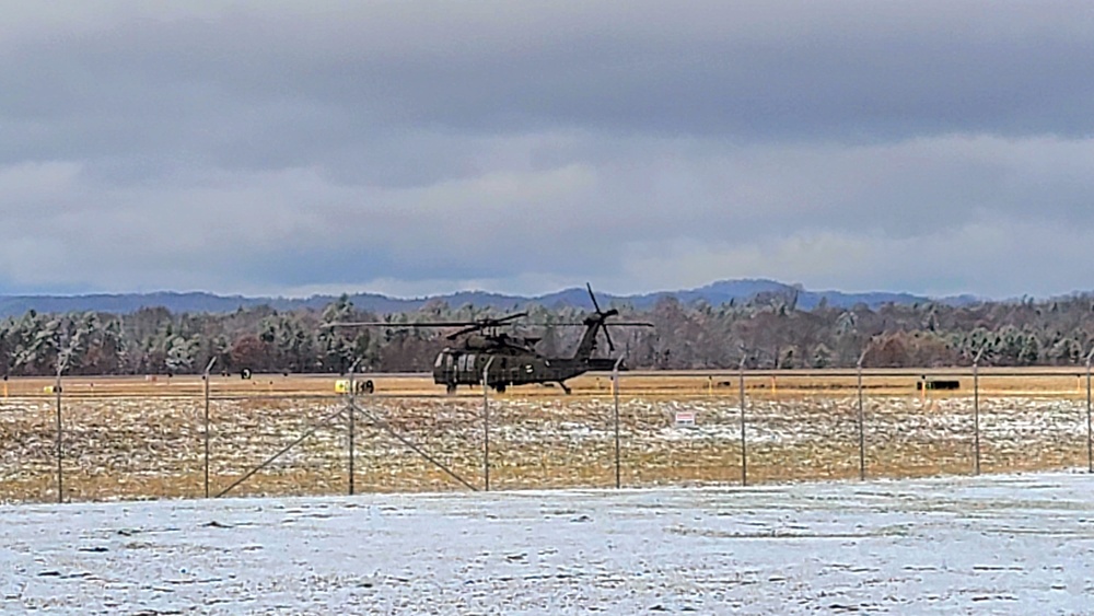 November 2022 UH-60 Black Hawk training operations at Fort McCoy