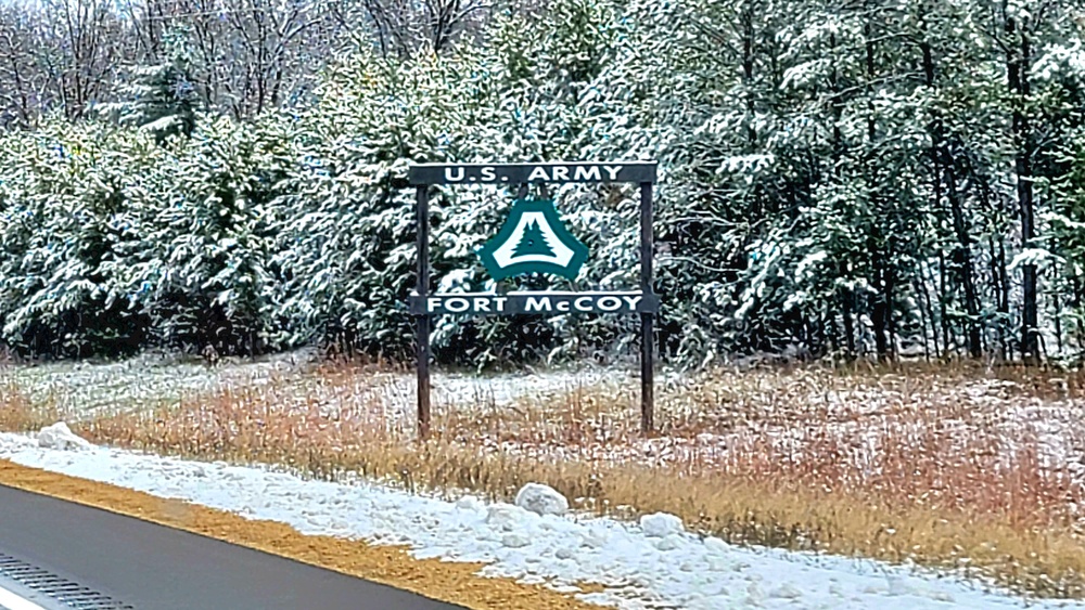 November 2022 snow scenes at Fort McCoy